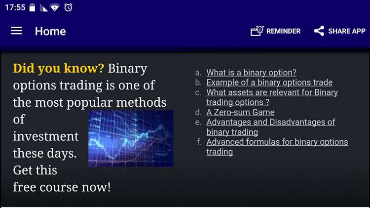 Binary options course