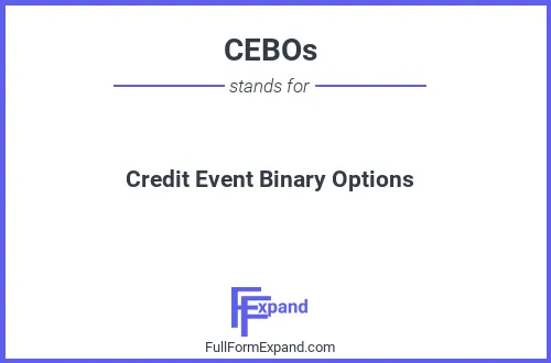Credit event binary options