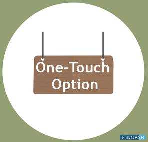 One touch binary options