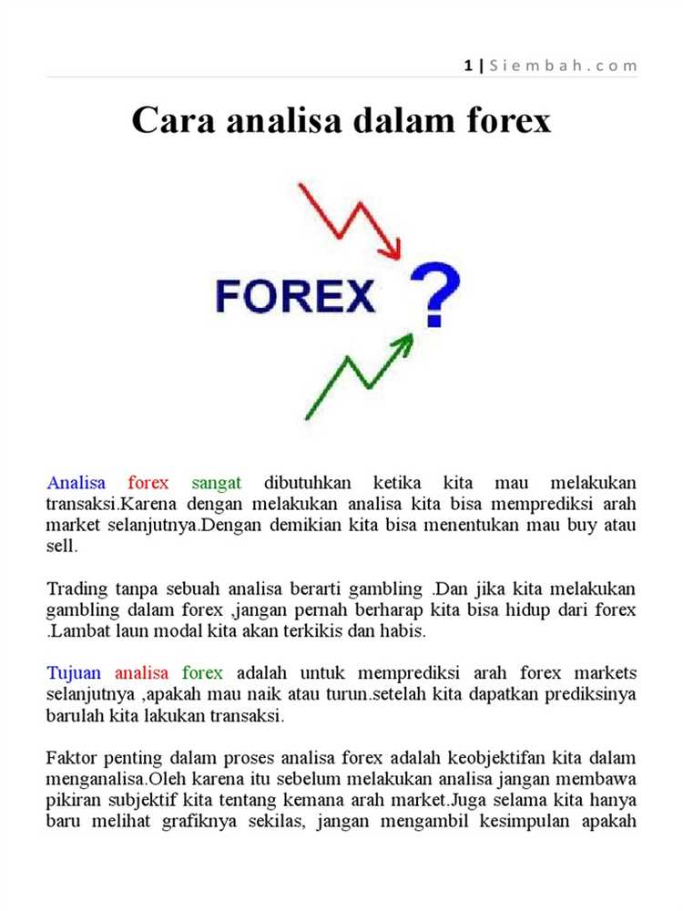 Siembah belajar forex